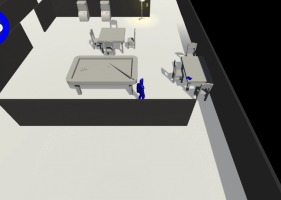stealth game envrioment shot of pooltable